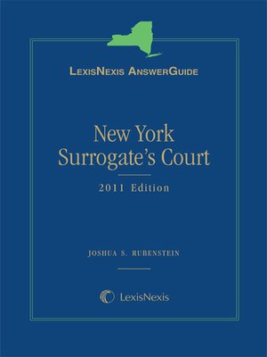 cover image of New York Surrogate's Court